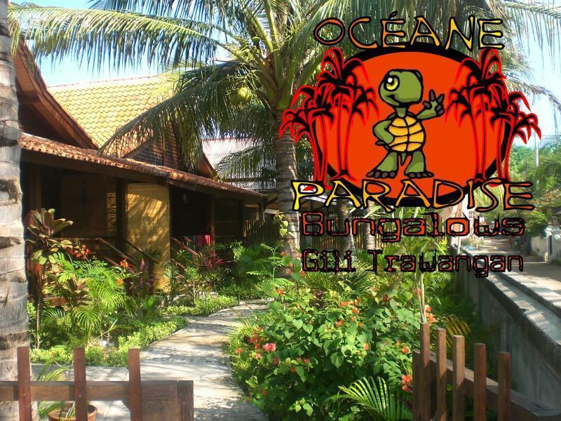 Oceane Paradise Bungalow Gili Trawangan Eksteriør billede