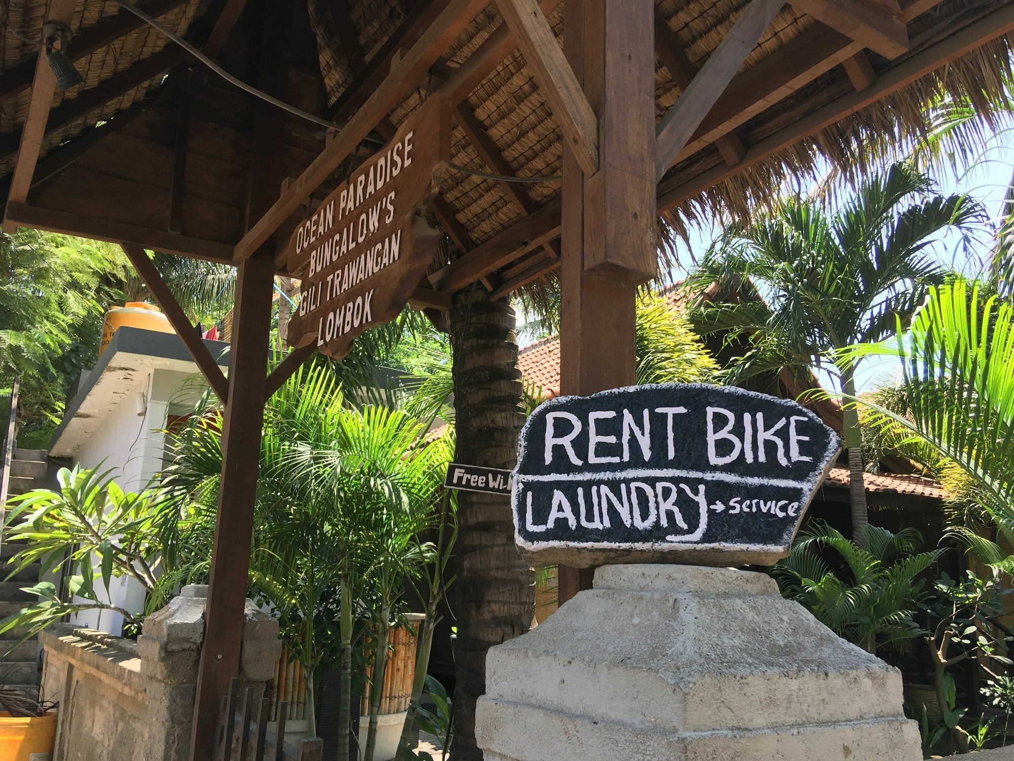 Oceane Paradise Bungalow Gili Trawangan Eksteriør billede